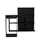 Tuhome 51.7 in. D X 43.3 in. H, 47.2 in. W X Laminate, Black ELW5710 - alternate 1